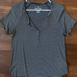 American Eagle strip t-shirt.
